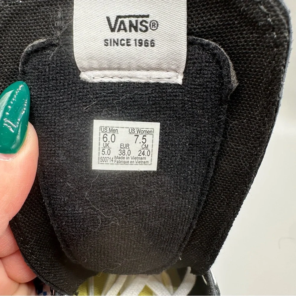 Vans X Sandy Liang Spongebob High Patchwork Sneakers Unisex Men 6/Women 7.5 - Picture 9 of 11